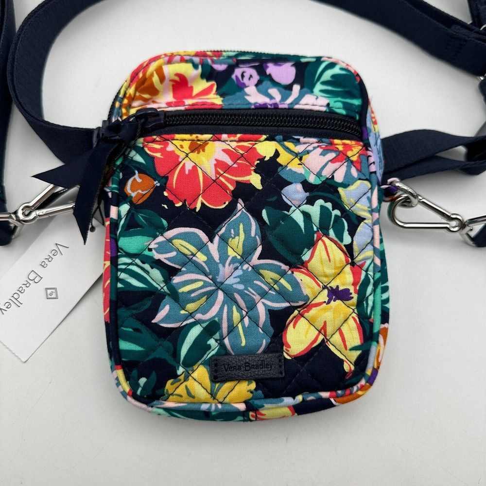 NWT Vera Bradley Happy Blooms Small Convertible Crossbody Belt Bag RFID Blocking